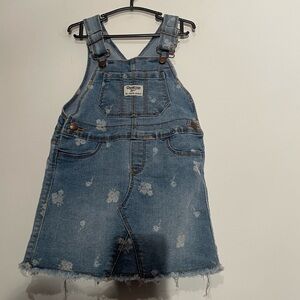 Toddler Floral Print‎ Denim Skirtall 2T